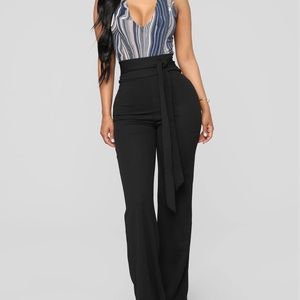 High Waisted Black Pants